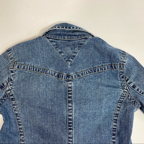 Vintage 90s Tommy Hilfiger Denim Jean Jacket M - Picture 9 of 12